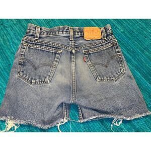 VINTAGE LEVI'S 701 DENIM CUTOFF BUTTONFLY SHORTS